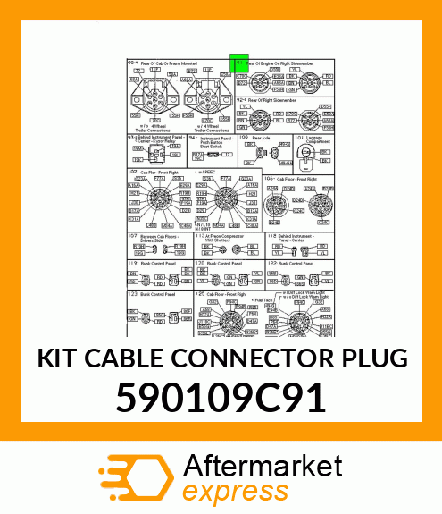 KIT CABLE CONNECTOR PLUG 590109C91