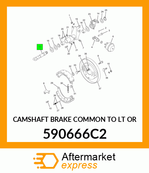 CAMSHAFT BRAKE COMMON TO LT OR 590666C2