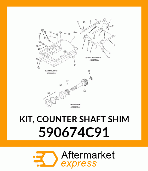 KIT, COUNTER SHAFT SHIM 590674C91