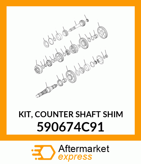 KIT, COUNTER SHAFT SHIM 590674C91