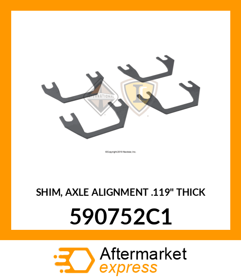 SHIM, AXLE ALIGNMENT .119" THICK 590752C1