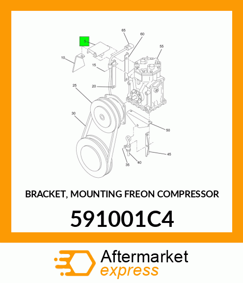 BRACKET, MOUNTING FREON COMPRESSOR 591001C4