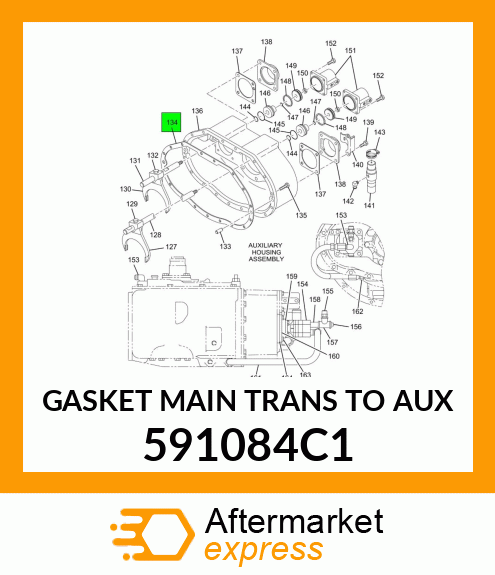 GASKET MAIN TRANS TO AUX 591084C1