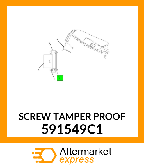 SCREW TAMPER PROOF 591549C1