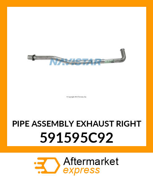 PIPE ASSEMBLY EXHAUST RIGHT 591595C92