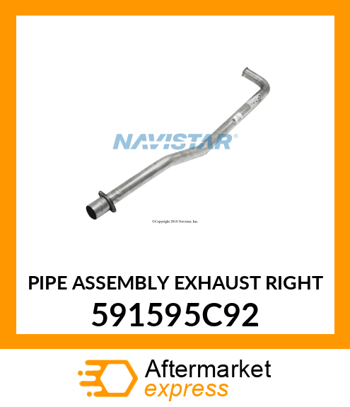 PIPE ASSEMBLY EXHAUST RIGHT 591595C92