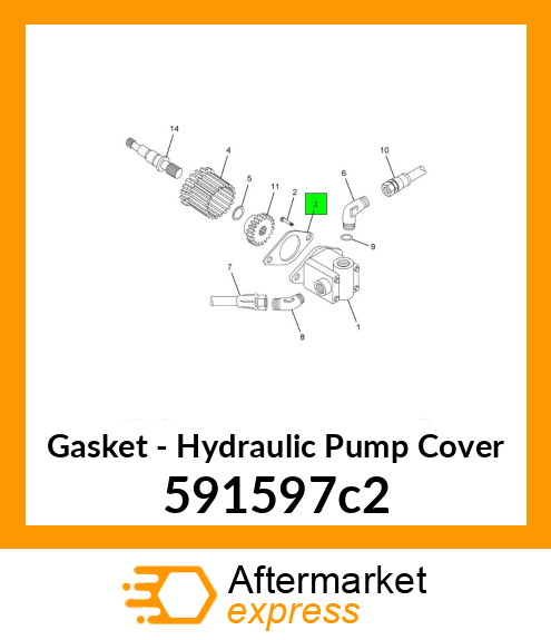 Gasket - Hydraulic Pump Cover 591597c2