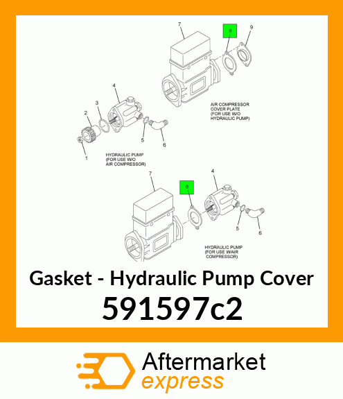 Gasket - Hydraulic Pump Cover 591597c2