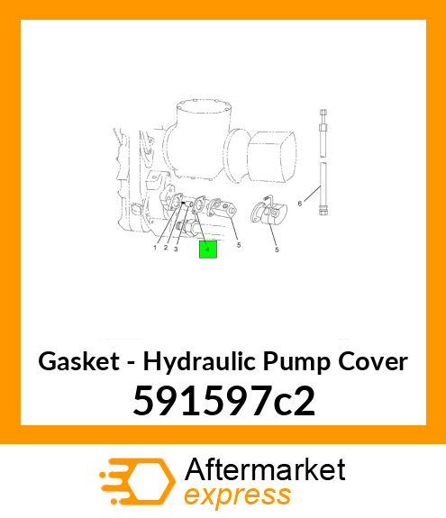 Gasket - Hydraulic Pump Cover 591597c2