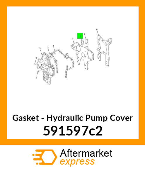 Gasket - Hydraulic Pump Cover 591597c2