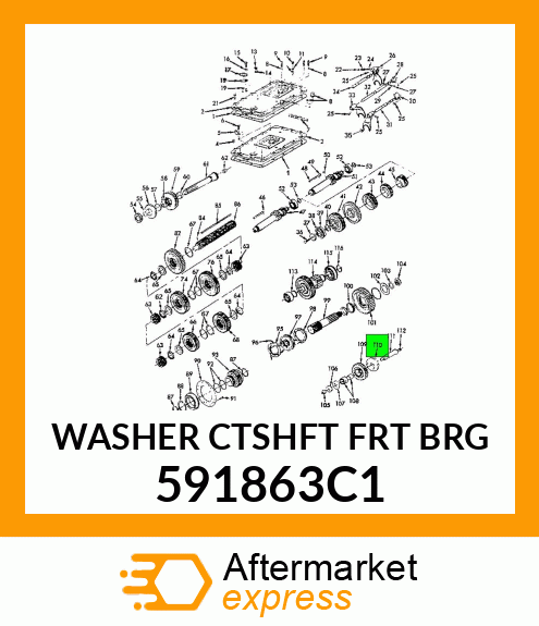 WASHER CTSHFT FRT BRG 591863C1