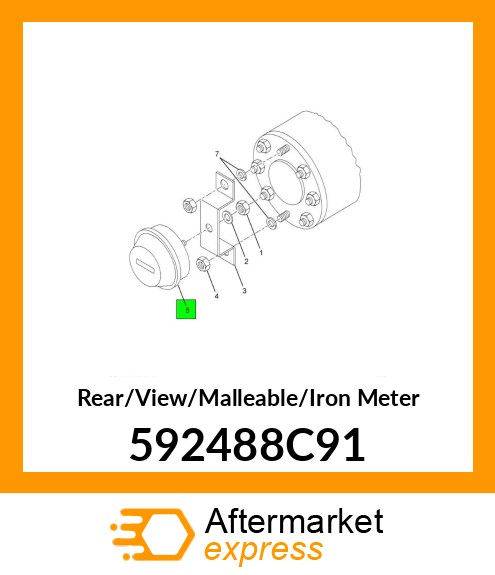 Rear/View/Malleable/Iron Meter 592488C91