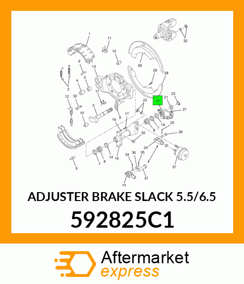 ADJUSTER BRAKE SLACK 5.5/6.5 592825C1