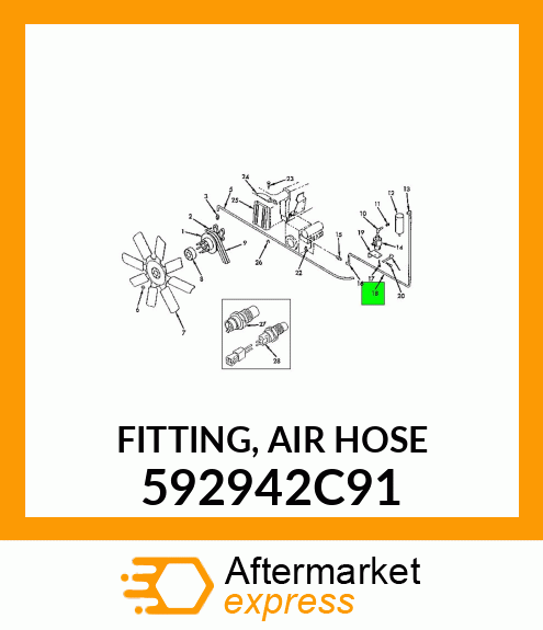 FITTING, AIR HOSE 592942C91