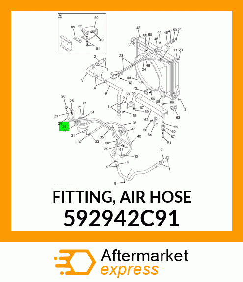 FITTING, AIR HOSE 592942C91