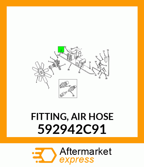 FITTING, AIR HOSE 592942C91