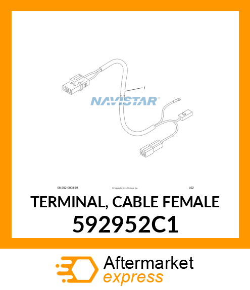 TERMINAL, CABLE FEMALE 592952C1