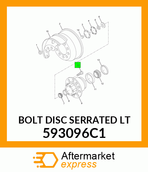 BOLT DISC SERRATED LT 593096C1