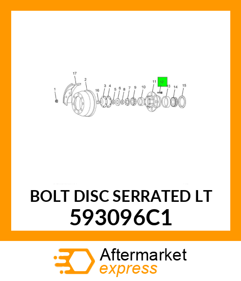 BOLT DISC SERRATED LT 593096C1