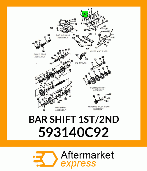 BAR SHIFT 1ST/2ND 593140C92