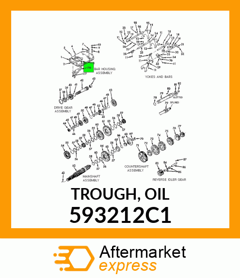 TROUGH, OIL 593212C1