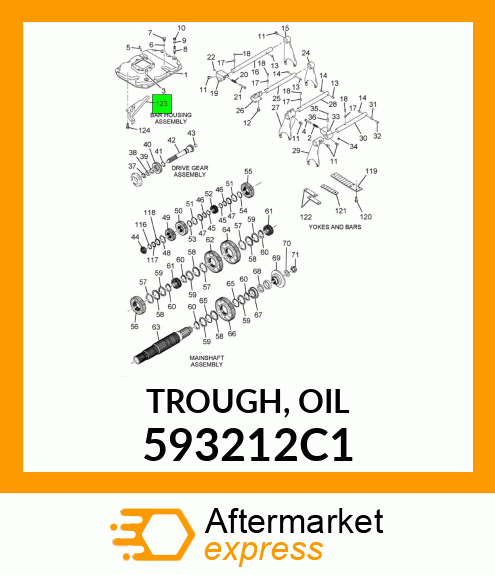 TROUGH, OIL 593212C1