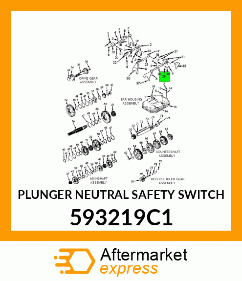 PLUNGER NEUTRAL SAFETY SWITCH 593219C1