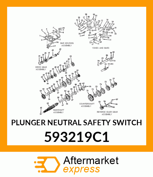 PLUNGER NEUTRAL SAFETY SWITCH 593219C1