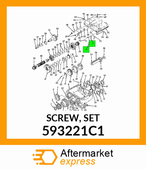 SCREW, SET 593221C1