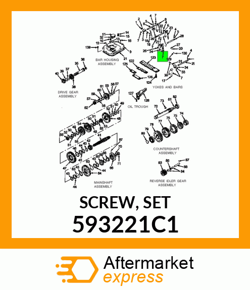 SCREW, SET 593221C1