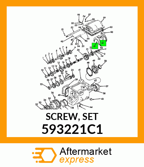 SCREW, SET 593221C1