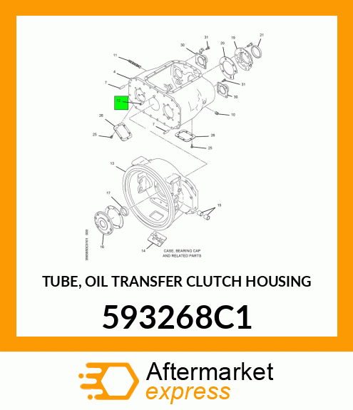 TUBE, OIL TRANSFER CLUTCH HOUSING 593268C1