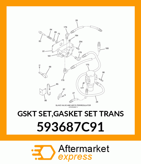 GSKT SET,GASKET SET TRANS 593687C91