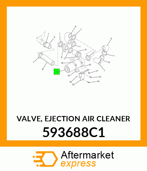 VALVE, EJECTION AIR CLEANER 593688C1