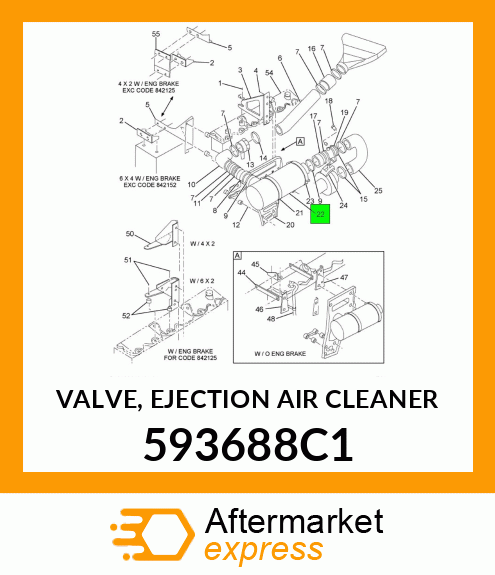 VALVE, EJECTION AIR CLEANER 593688C1