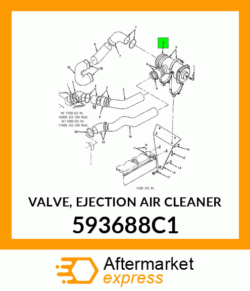 VALVE, EJECTION AIR CLEANER 593688C1