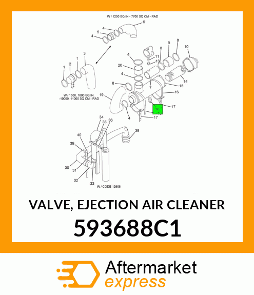 VALVE, EJECTION AIR CLEANER 593688C1