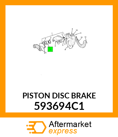 PISTON DISC BRAKE 593694C1