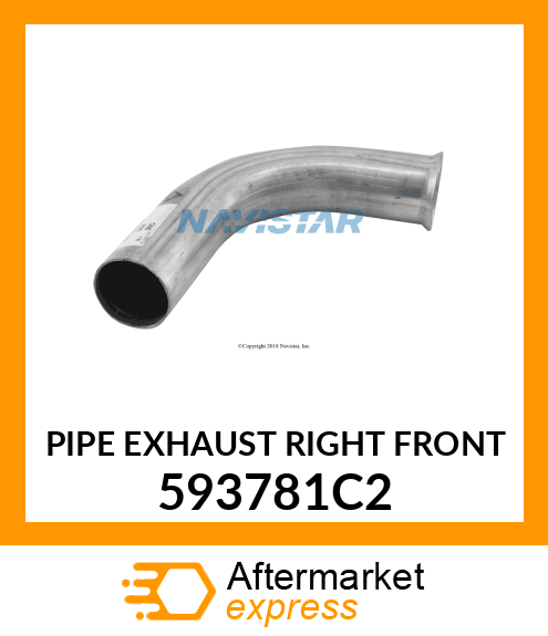 PIPE EXHAUST RIGHT FRONT 593781C2