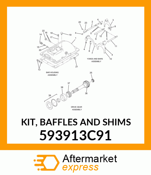 KIT, BAFFLES AND SHIMS 593913C91