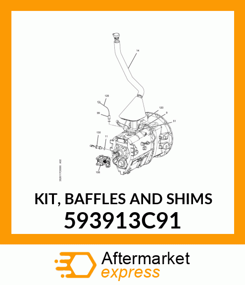 KIT, BAFFLES AND SHIMS 593913C91