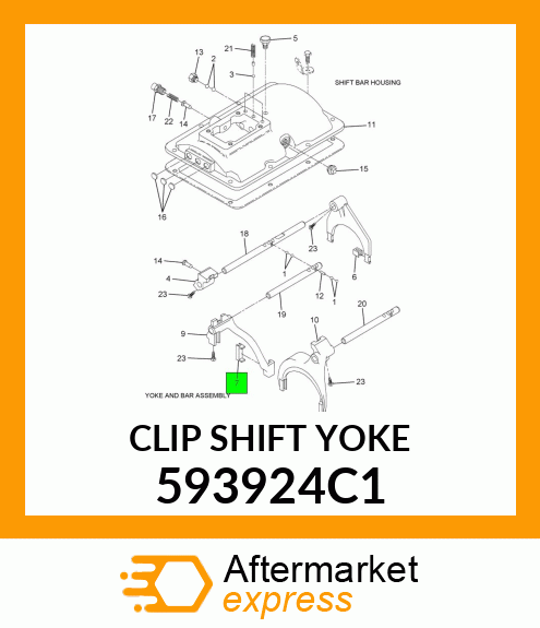 CLIP SHIFT YOKE 593924C1