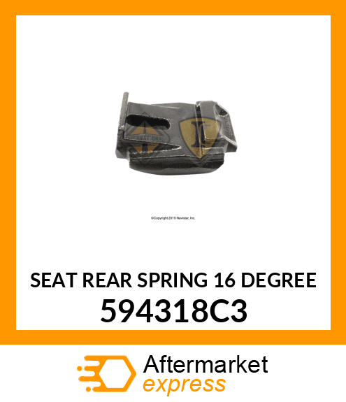 SEAT REAR SPRING 16 DEGREE 594318C3
