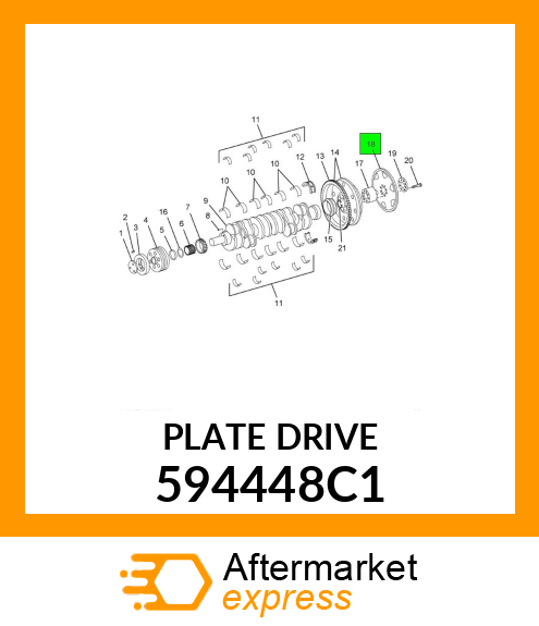 PLATE DRIVE 594448C1