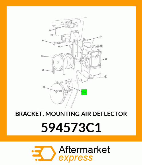 BRACKET, MOUNTING AIR DEFLECTOR 594573C1