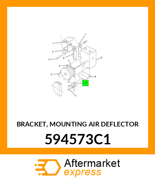 BRACKET, MOUNTING AIR DEFLECTOR 594573C1