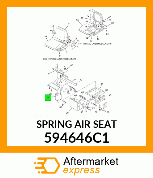 SPRING AIR SEAT 594646C1