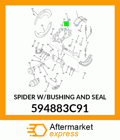 SPIDER W/BUSHING AND SEAL 594883C91