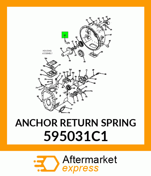 ANCHOR RETURN SPRING 595031C1