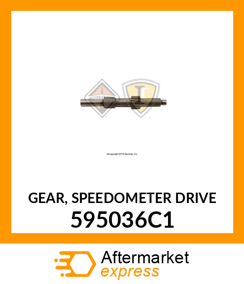 GEAR, SPEEDOMETER DRIVE 595036C1